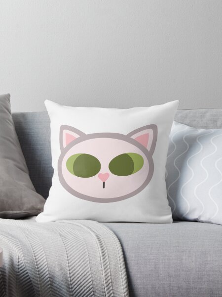 Item preview, green eyed white cat  designed and sold by ButtercupBrushworks.
