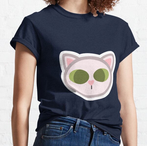 Vista previa del artículo con la obra «gato blanco de ojos verdes», diseñado y vendido por ButtercupBrushworks.