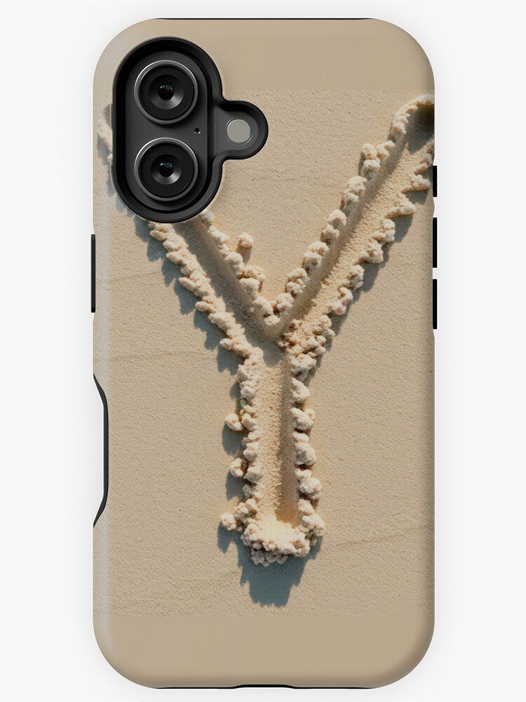 Thumbnail 1 of 4, iPhone Case, SAND LETTER Y designed and sold by Art-type.