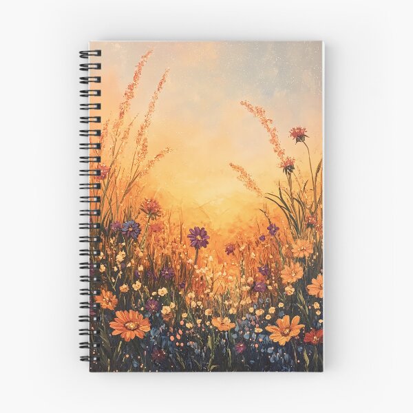 Item preview, Wildflowers in a vibrant sunset designed and sold by KalicoDreams.