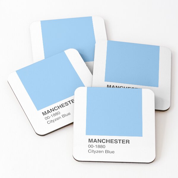 Item preview, Manchester Blue Cityzen Colour Swatch - Full Width designed and sold by The Colourful Game.
