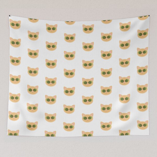 Item preview, sand colored green eyed cat  designed and sold by ButtercupBrushworks.