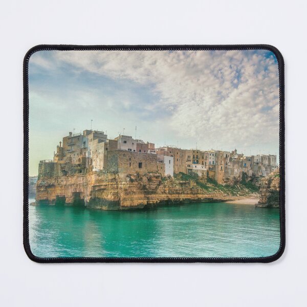 Item preview, Polignano a Mare village on the rocks in the morning designed and sold by Stefano Orazzini.