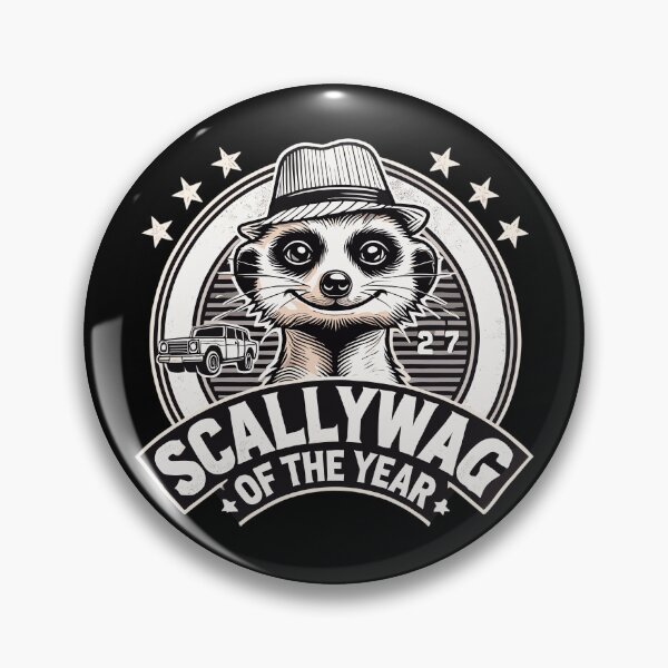 Item preview, Scallywag of the Year Meerkat Funny Gift designed and sold by Pineapple-Tree.