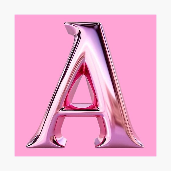 Item preview, Letter A, Shiny Balloon Effect, Name designed and sold by We Are Stardust.