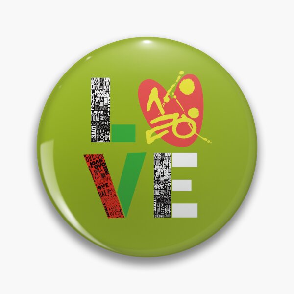 Item preview, LOVE design using Love & Korean letters Sarang. designed and sold by hojeong-art.