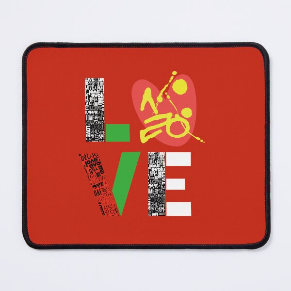 Item preview, LOVE design using Love & Korean letters Sarang. designed and sold by hojeong-art.