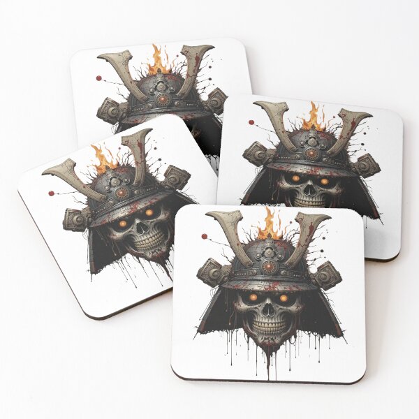 Item preview, Grunge Samurai Mask Sticker  Premium Cool Trendy Best Gift designed and sold by Imaginarium of Chaos falcon88 .