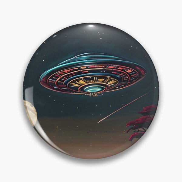 Item preview, SURREAL SKYSCAPE WITH SPACESHIP designed and sold by WendyMaree.
