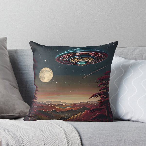 Item preview, SURREAL SKYSCAPE WITH SPACESHIP designed and sold by WendyMaree.