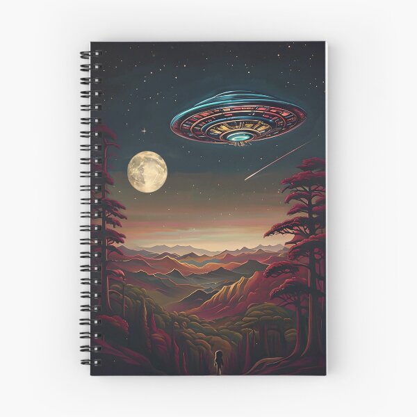 Item preview, SURREAL SKYSCAPE WITH SPACESHIP designed and sold by WendyMaree.