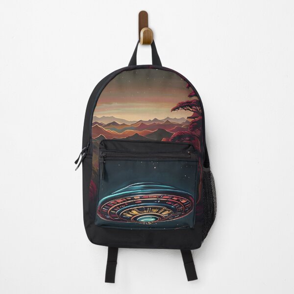 Item preview, SURREAL SKYSCAPE WITH SPACESHIP designed and sold by WendyMaree.