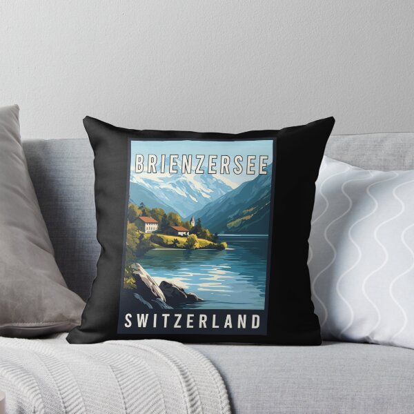 Item preview, Discover Dreamy Swiss Alpine Lake of Brienzersee in Switzerland - Travel Art designed and sold by turtlestart.