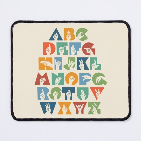 Item preview, ASL Alphabet Sign Language- Color designed and sold by nukartDesigns.
