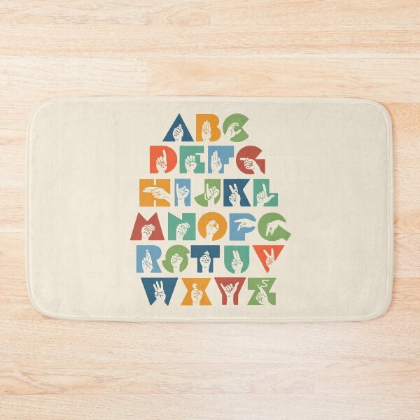 Item preview, ASL Alphabet Sign Language- Color designed and sold by nukartDesigns.