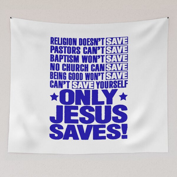 Item preview, Only Jesus Saves designed and sold by plushism.