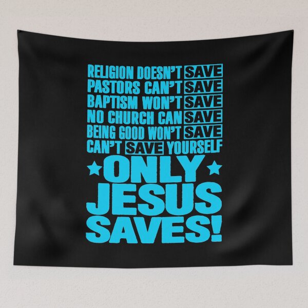 Item preview, Only Jesus Saves designed and sold by plushism.