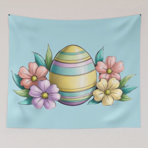 Item preview, Happy Easter Easter Egg Flowers Spring designed and sold by Design_Your_Day.