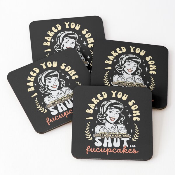Item preview, I Baked You Some Shut The Fucupcakes – Funny Retro Baking Design designed and sold by Aredbox.