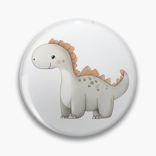 Item preview, cute watercolour pastel stegosaurus designed and sold by PoppyLaneStudio.