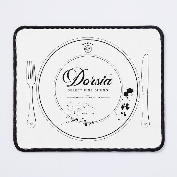 Item preview, Dorsia Bar & Restaurant designed and sold by Candywrap Studio.