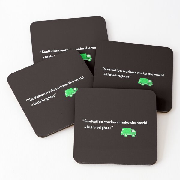 Item preview, "Sanitation workers make the world a little brighter" designed and sold by Boardwalkmerch.