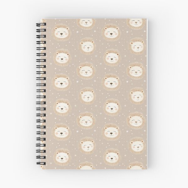 Aperçu de l'œuvre jolies têtes de lion de couleur beige créée et vendue par PoppyLaneStudio.