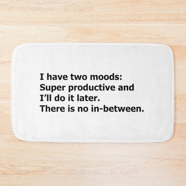 Item preview, Two Moods: Productive & Lazy designed and sold by Doodle Whimsy.