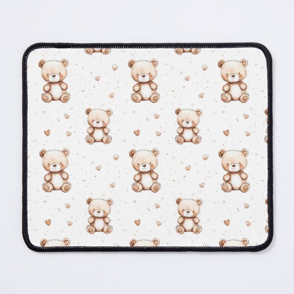 Item preview, minimalistic brown bear pattern designed and sold by PoppyLaneStudio.