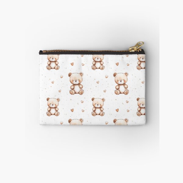 Item preview, minimalistic brown bear pattern designed and sold by PoppyLaneStudio.