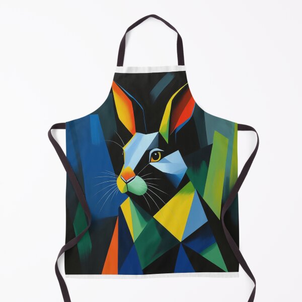 Item preview, "Vibrant Cubic Hare – Bold & Fierce!" designed and sold by SoulFlex.