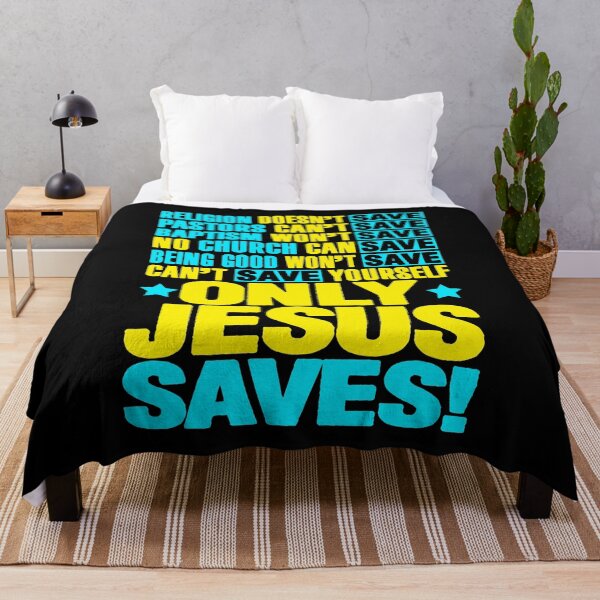 Item preview, Only Jesus Saves designed and sold by plushism.