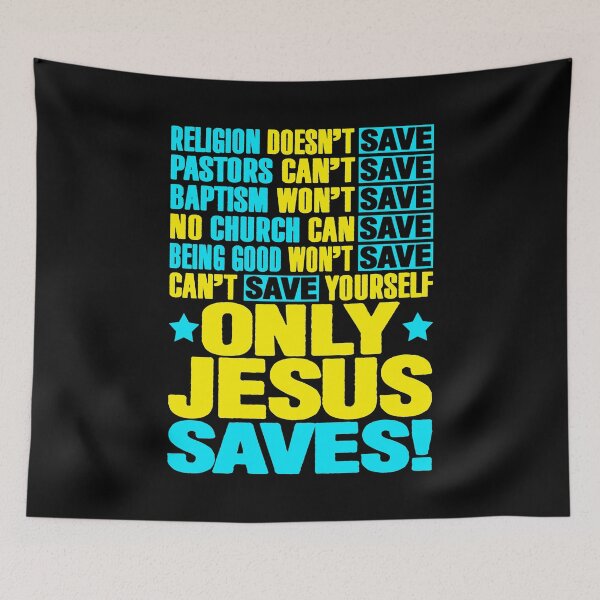 Item preview, Only Jesus Saves designed and sold by plushism.