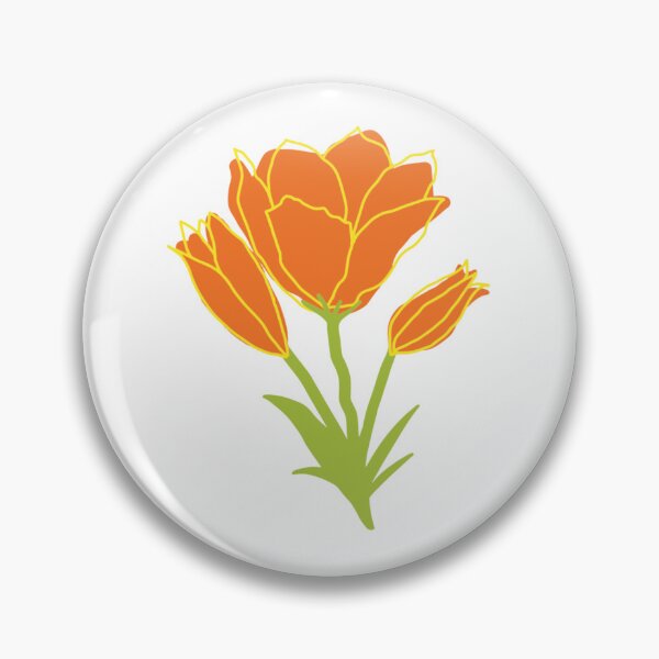 Item preview, Orange flower, spring designed and sold by kattcherry.