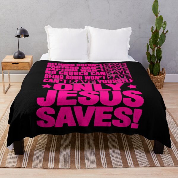 Item preview, Only Jesus Saves designed and sold by plushism.
