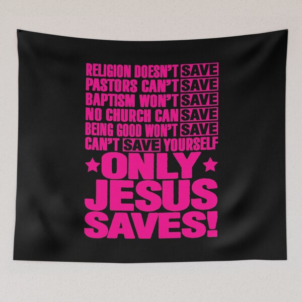 Item preview, Only Jesus Saves designed and sold by plushism.