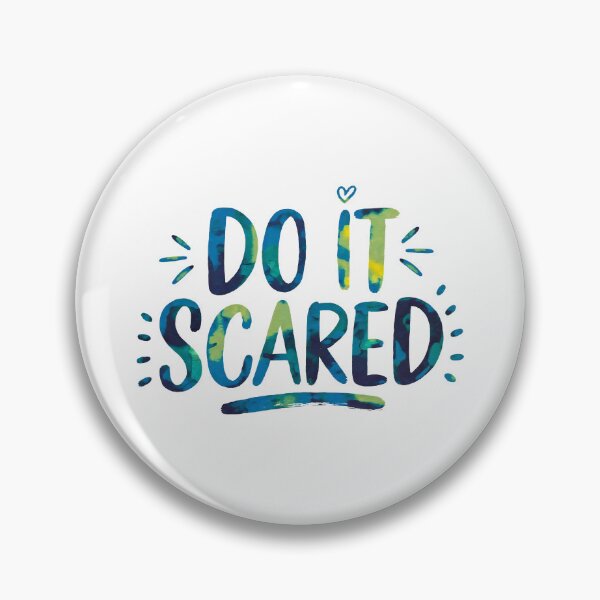 Item preview, Do It Scared - Cute Motivational Quotes designed and sold by RiceArtShop.