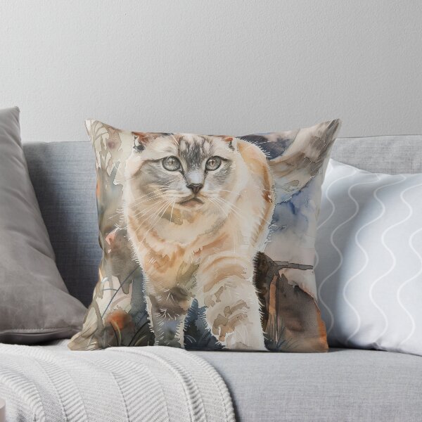 Item preview, Cat Watercolor Painting designed and sold by EricDesignStore.