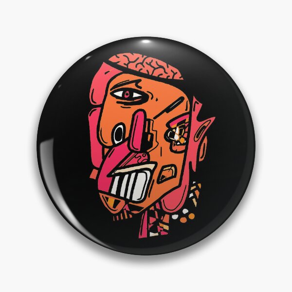 Item preview, Abstract Angry Head with Brain Showing - Abstract art Face  designed and sold by AnAzArt.