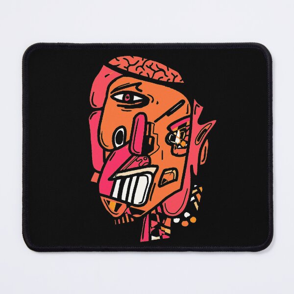 Item preview, Abstract Angry Head with Brain Showing - Abstract art Face  designed and sold by AnAzArt.