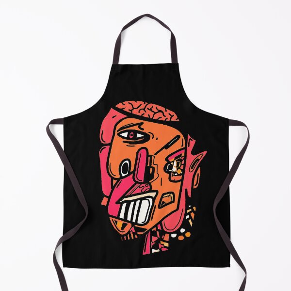 Item preview, Abstract Angry Head with Brain Showing - Abstract art Face designed and sold by AnAzArt.
