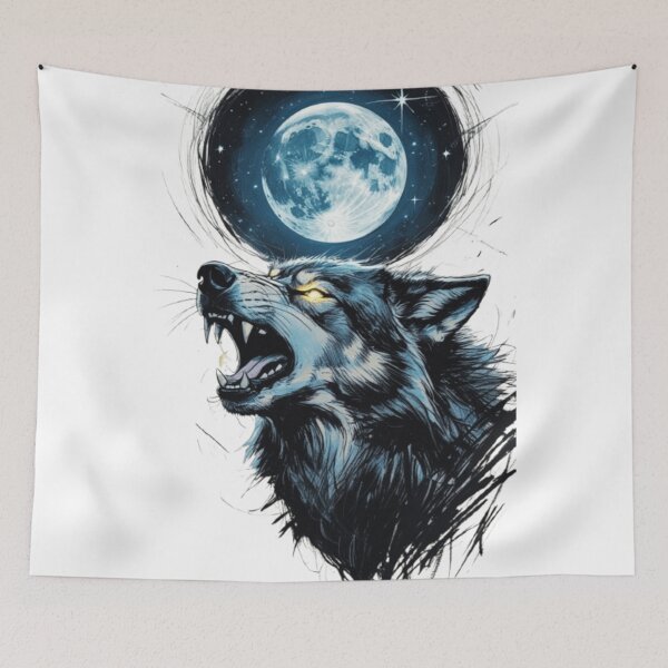 Item preview, "Lunar Howl – The Wild Awakens" designed and sold by SoulFlex.
