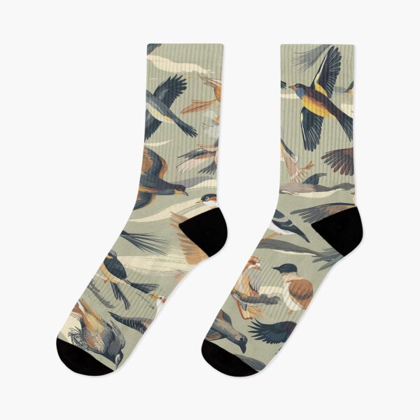 Item preview, Flight in Motion – Dynamic Aerial Bird Pattern designed and sold by WildStroke.