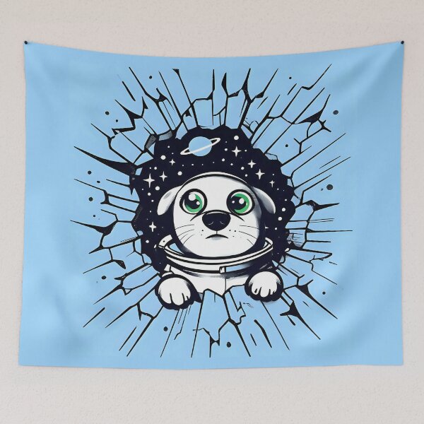 Item preview, Kawaii space dog designed and sold by SidTastic .