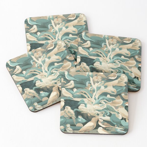 Item preview, Ethereal Avian Symphony – Dreamlike Bird Gathering designed and sold by WildStroke.