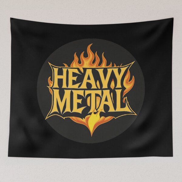 Item preview, I love Heavy Metal Fire Love with fire designed and sold by altohero.
