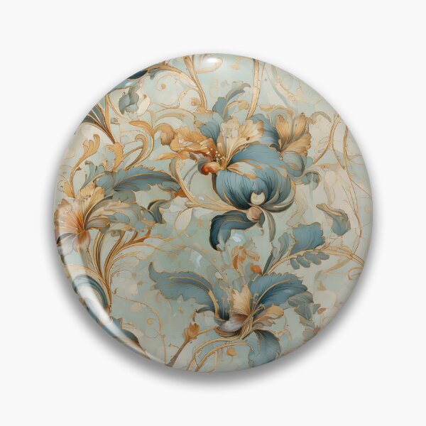 Item preview, Swirling vines and Iris floral designed and sold by Designbes.