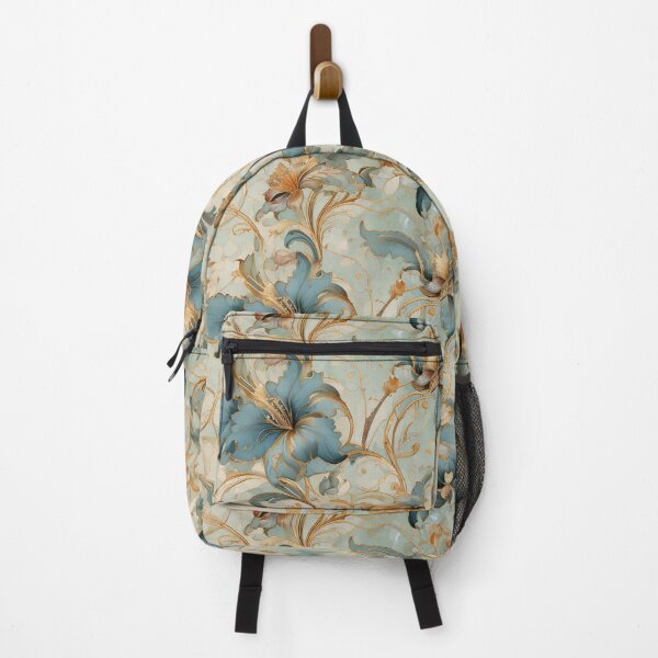Item preview, Swirling vines and Iris floral designed and sold by Designbes.