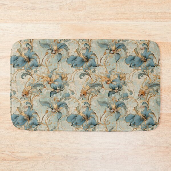 Item preview, Swirling vines and Iris floral designed and sold by Designbes.