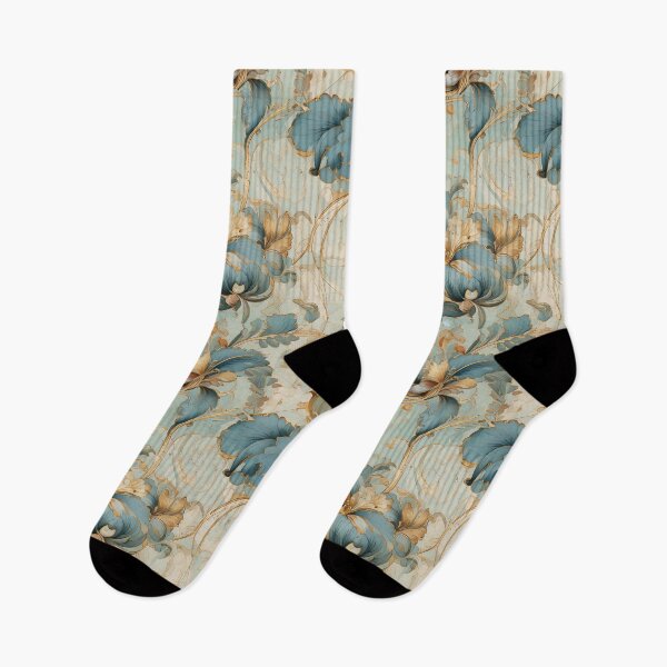 Item preview, Swirling vines and Iris floral designed and sold by Designbes.